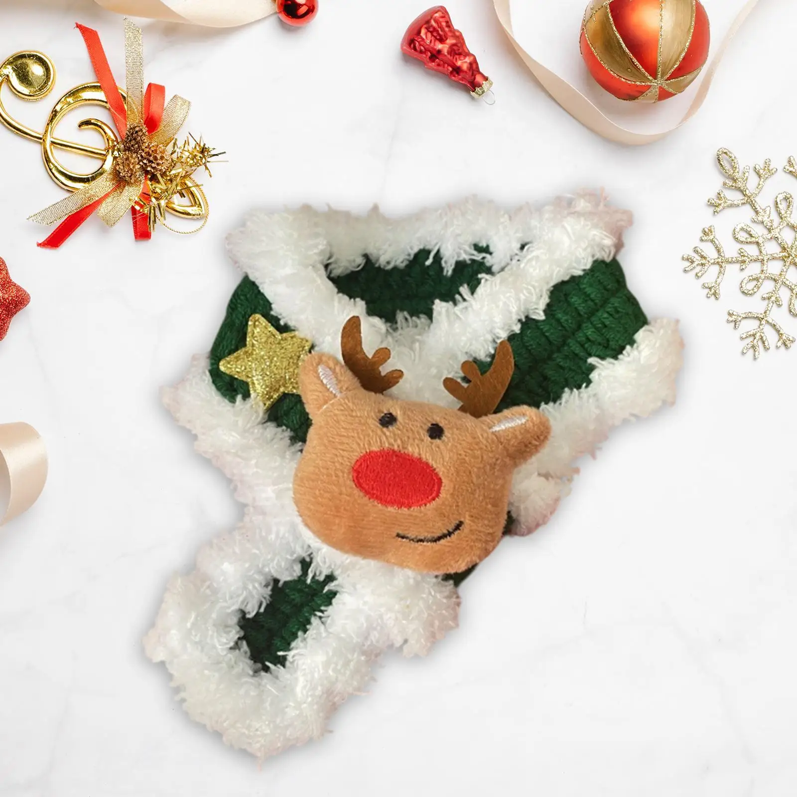 Pet Winter Neck Warmer Neckerchief Cute Dog Winter Scarf for Small Dogs Cats