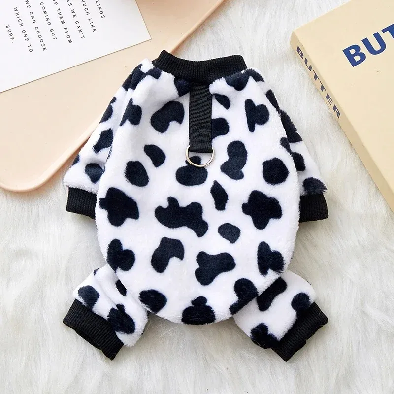 La ropa de franela para perros de cuatro patas es un cómodo traje para mascotas de otoño e invierno para perros medianos y pequeños como Bichuntus. - imagen 3