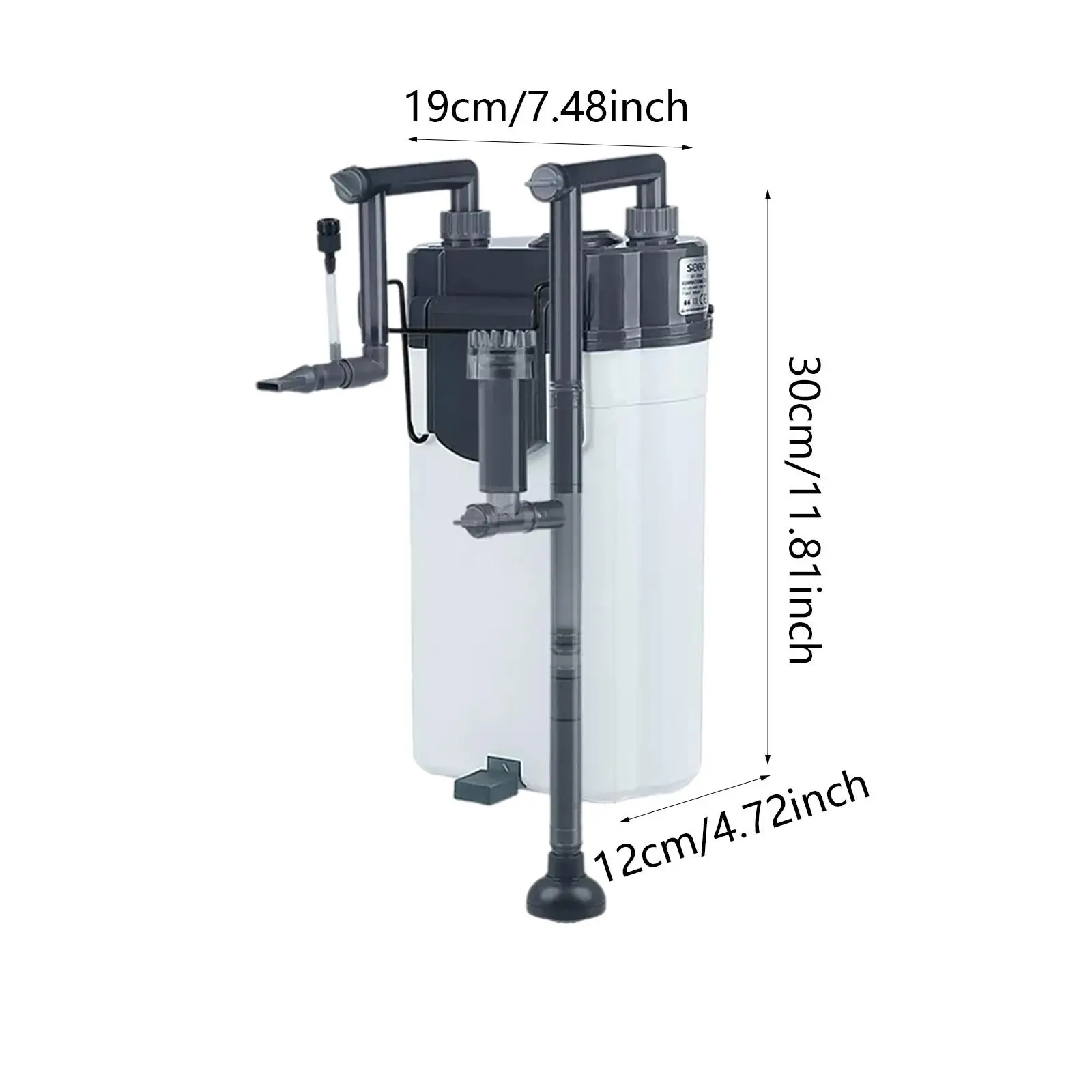 Fish Tank Filter Submersible Aquarium Filter Tank Powerful Pump for Aquatic Pets