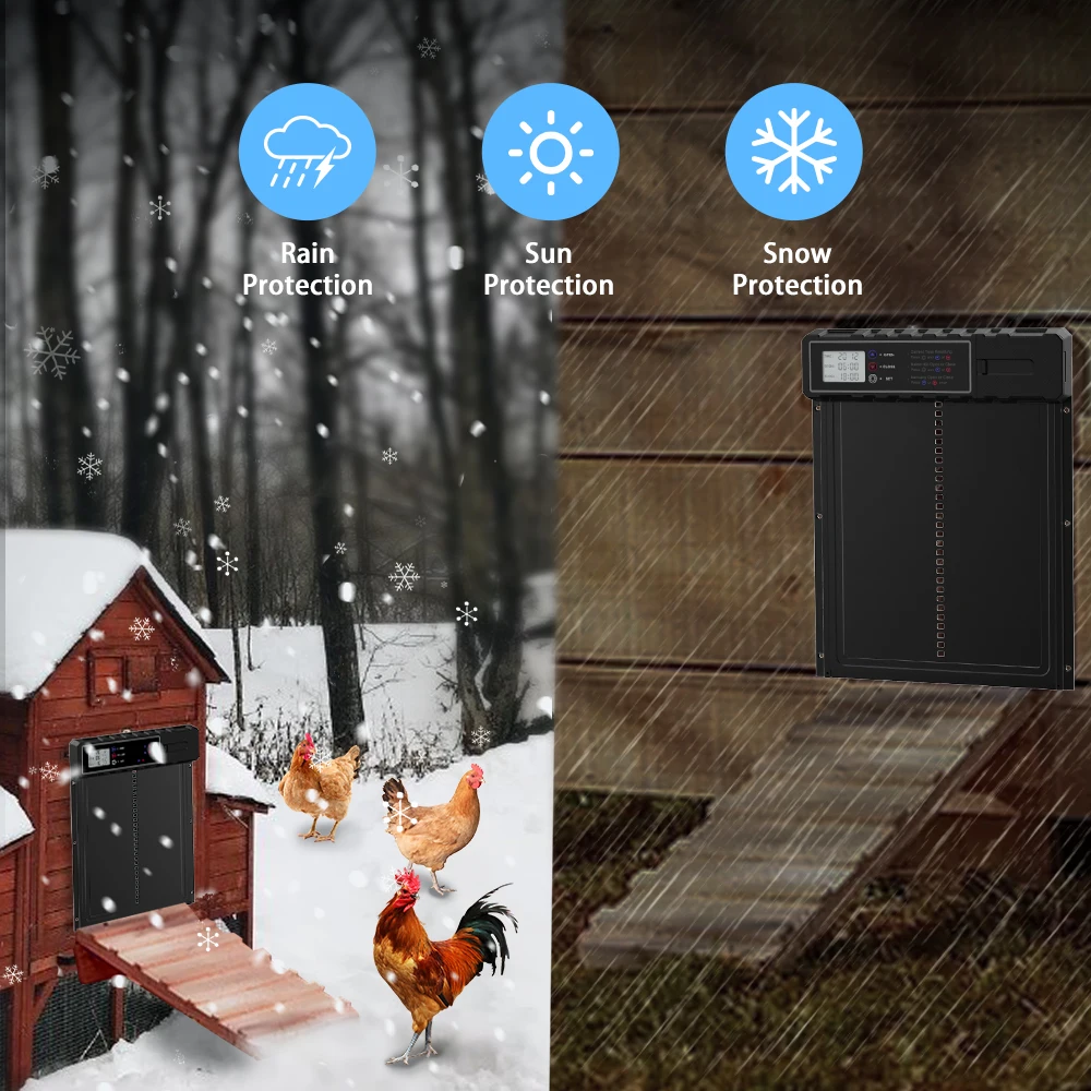 Abridor automático para gallinero con temporizador digital - imagen 5
