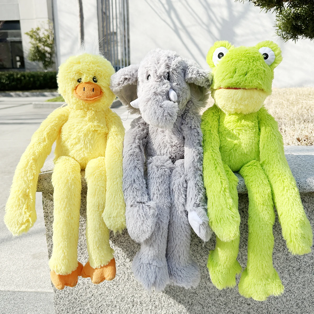 Perros de mascota exprimir, chirrido, pollos lindos, ranas, elefantes, juguetes de peluche acompañan todo tipo de perros, grandes, medianos, pequeños - imagen 3