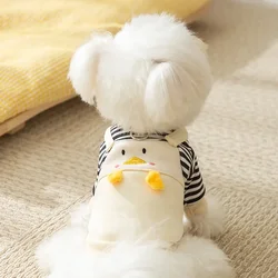Sudadera con capucha para gatos y perros con diseño pingüino a rayas