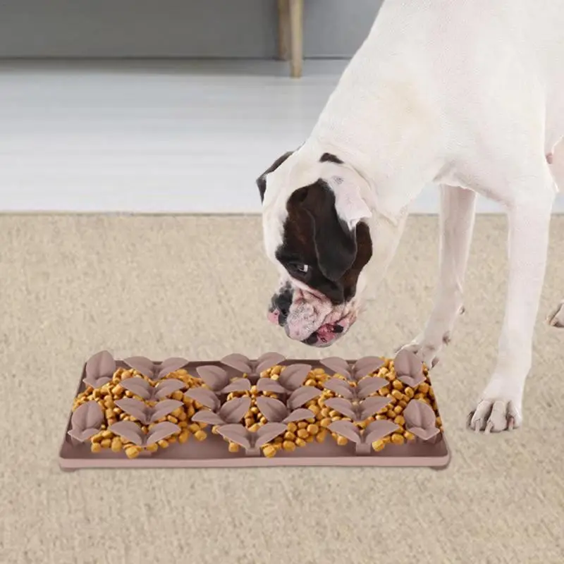 Alfombrilla de alimentación lenta para perros y mascotas, esterilla con ventosas de fondo, barreras para comer comida, esterilla para interior y exterior - imagen 2