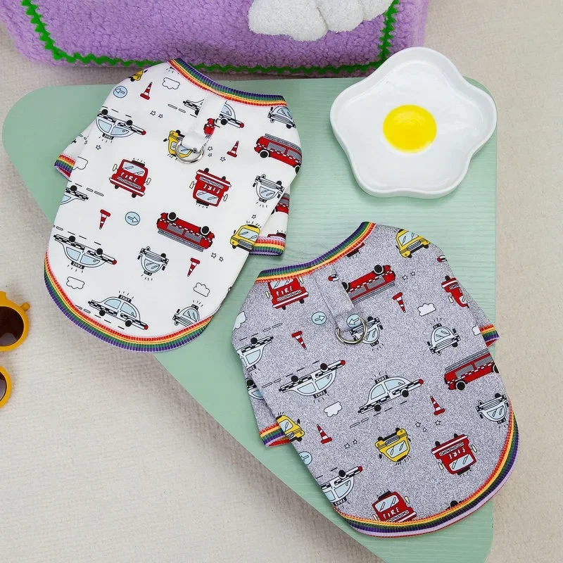 Sudadera con capucha con estampado de coche pequeño para perro, abrigo de Navidad para cachorro, chaquetas cálidas de invierno, ropa informal de peluche, suministros para mascotas - imagen 3