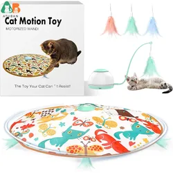 Juguete interactivo para gatos de interior con movimiento automático