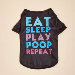 Camiseta con letras para perros y gatos – Ropa de vestir cómoda