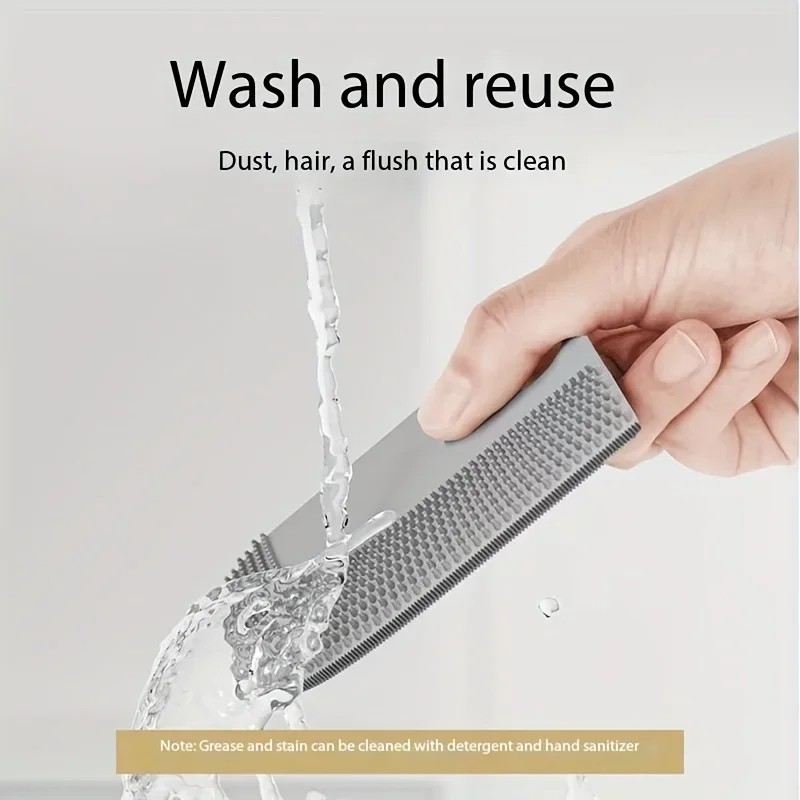 Cepillo de depilación para mascotas 2 en 1, silicona suave, adecuado para gatos y perros, perfecto para limpiar muebles y ropa - imagen 3