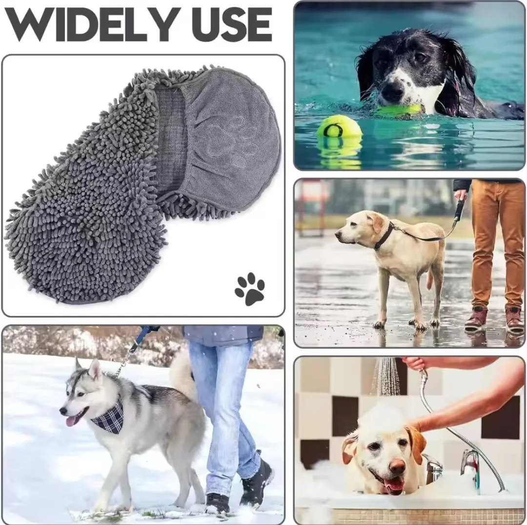 Toalla de baño para perros absorbente secado rápido pequeños y grandes - imagen 4