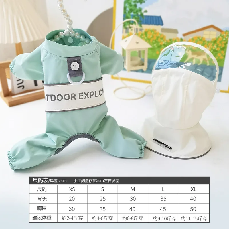 Raincoat mint green