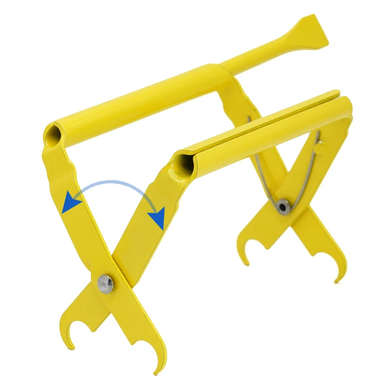 Soporte de marco para colmena de abejas, levantador de bazo en forma de panal, agarre de captura, Clip de colmena preciso, equipo de apicultura de ajuste de acero inoxidable - imagen 5