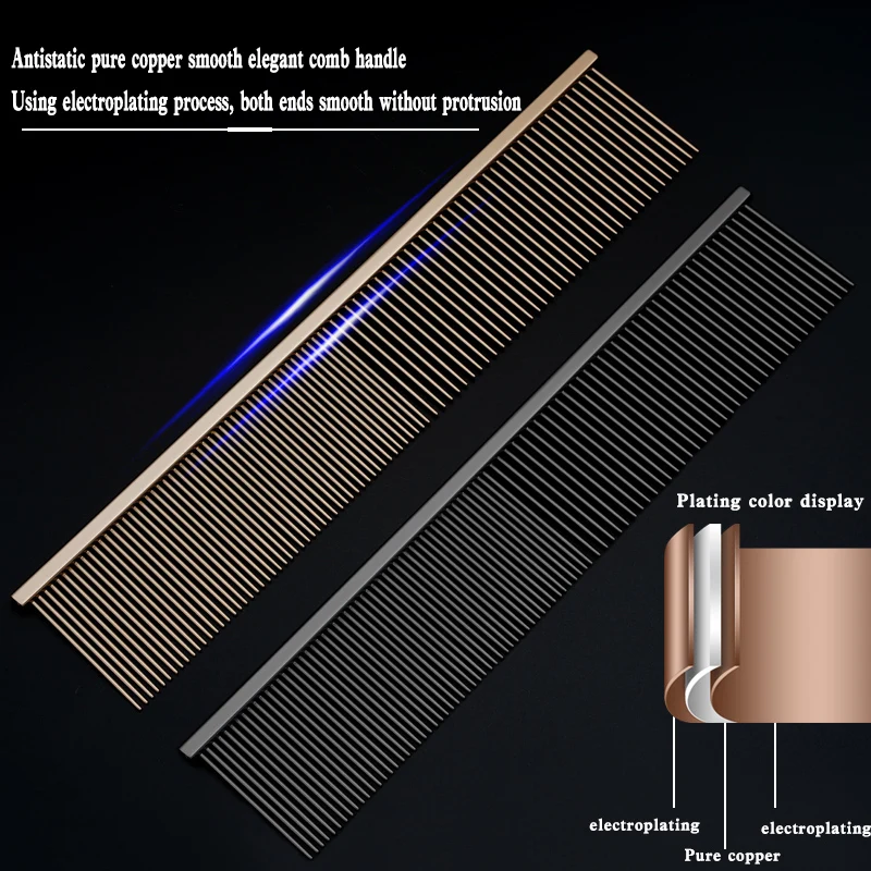 Peine de Piano de aseo para mascotas, peine de línea recta especial, tirador de pelo de caniche de peluche, nudo abierto, selección de pelo de perro - imagen 3