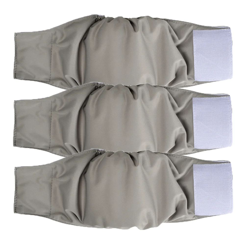 Pañales reutilizables para perros varones, bandas lavables para el vientre para mascotas para perros pequeños y medianos, envolturas elásticas ajustables, pañales para cachorros, Bulldog Pug, 3 uds.