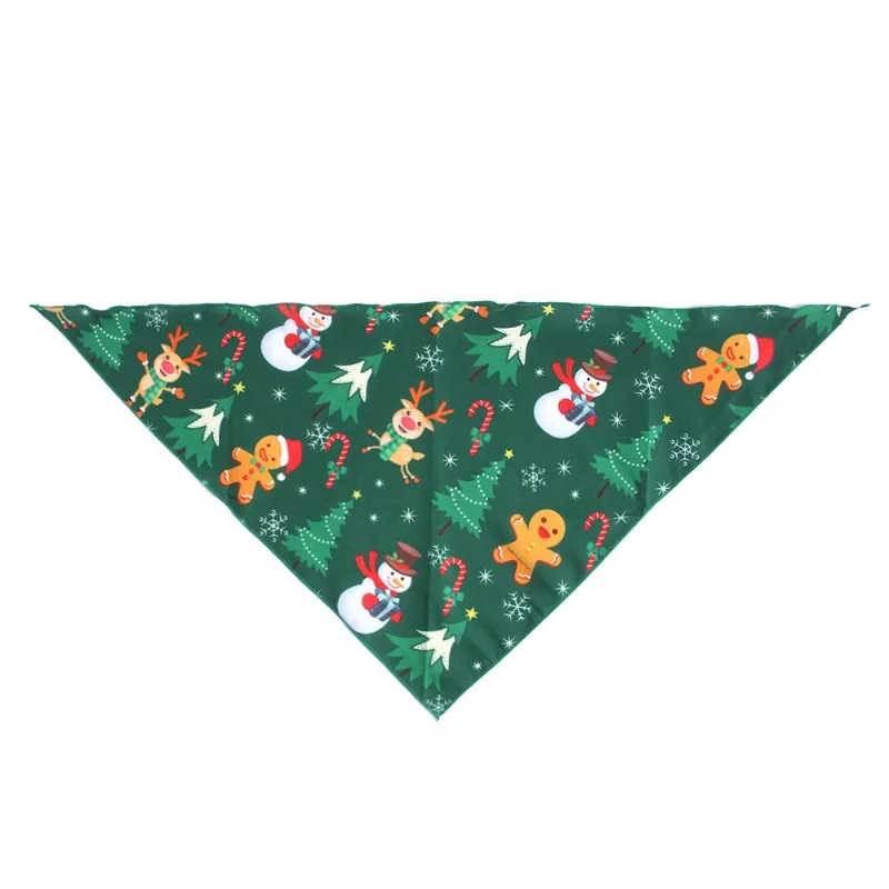 Conjunto de vestido de Navidad para perro, sombrero de árbol de Navidad, alce, muñeco de nieve, bufanda triangular, pañuelo para el cuello para gatos, tocado, pajaritas para perros - imagen 2