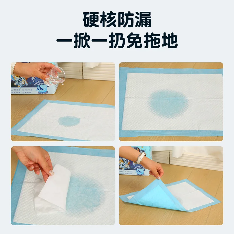 Almohadilla de orina para perros, almohadilla de orina para mascotas desechable absorbente de polímero grueso, almohadilla de orina para mascotas - imagen 2