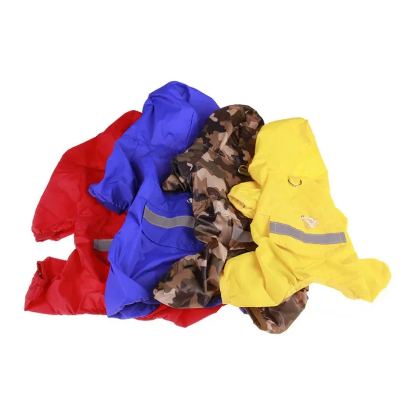 Abrigo de lluvia informal para perros, ropa para cachorros, impermeable para gatos, chaqueta impermeable para exteriores, ropa con capucha, mono, suministros para mascotas Chien - imagen 2