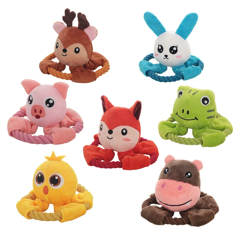 Juguete para perros resistente a masticar: juguete molar interactivo chirriante para mascotas, juguete para masticar duradero para aliviar el aburrimiento,