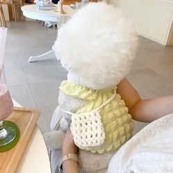 Chaleco macarón transpirable con burbujas para perros cachorros verano