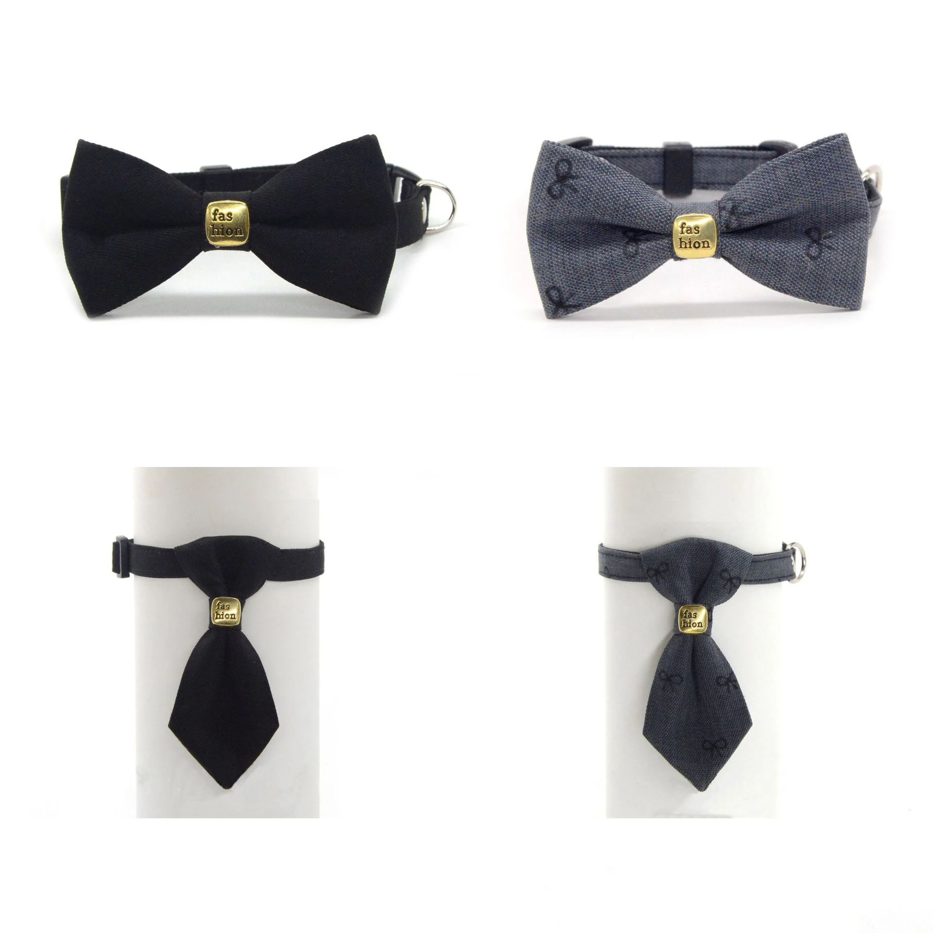 Collar con lazo formal elegante para gatos y perros pequeños - imagen 4
