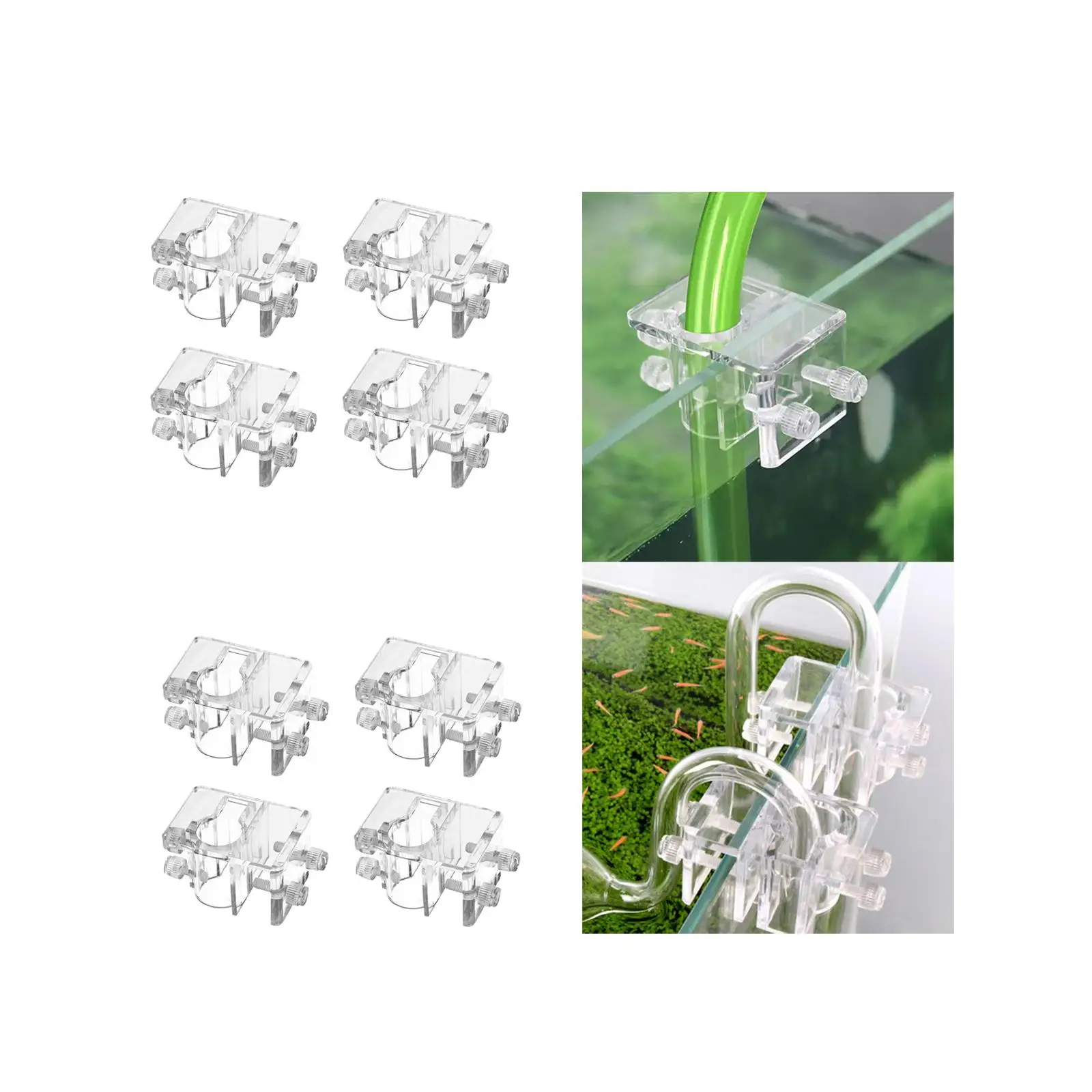 4x Soft Tube Fixture Holder Water Pipe Fixing Clamps Hose Holder Mounting Clip