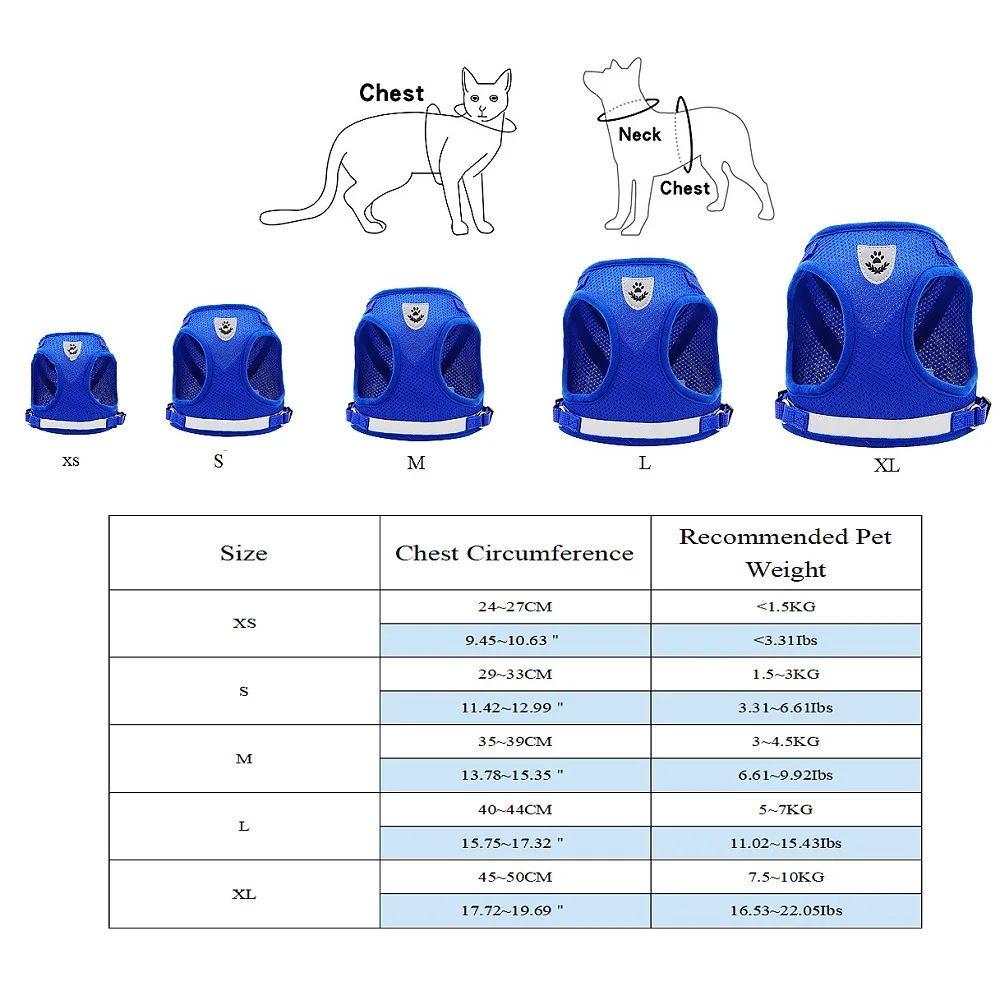 Juego de arnés y correa para perros de calidad, accesorios para perros pequeños, arnés para el pecho, correa para perros, Bulldog Francés, Pug, suministros medianos para mascotas - imagen 5