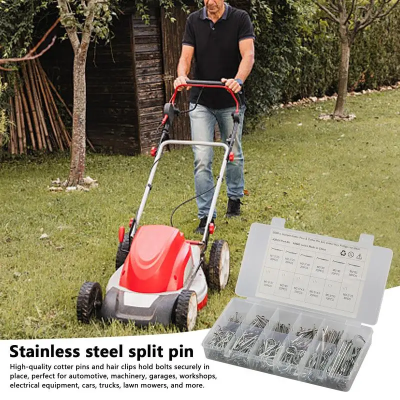 Kit surtido de pasadores de algodón de alta resistencia, Clips de retención R para Hardware de enganche, Clips R para sujeción para maquinaria - imagen 4