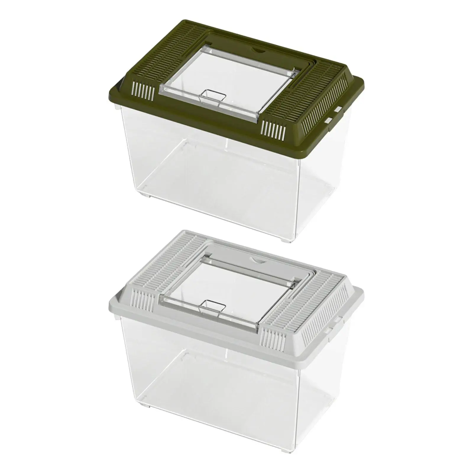 Caja de transporte portátil para tortugas y reptiles pequeños