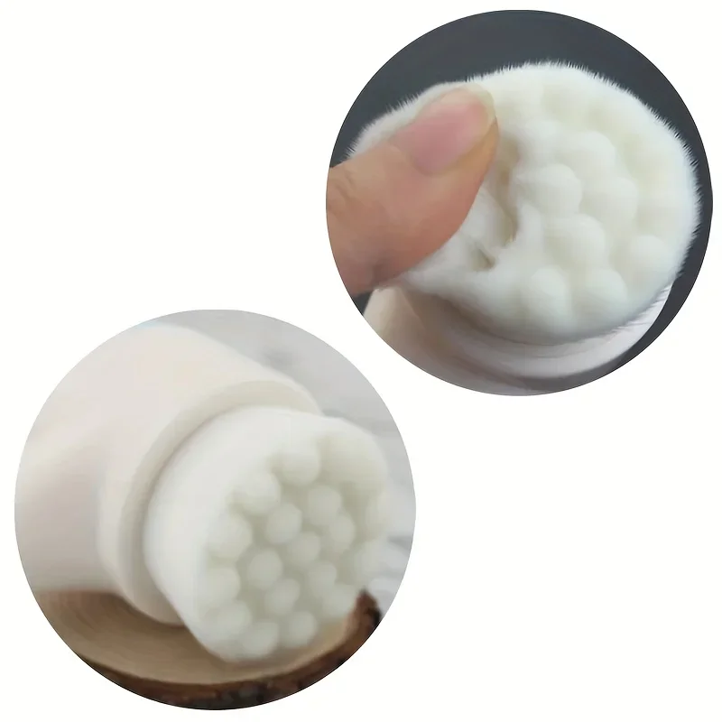 Pet Paw Cleaning Brush, Dog Foot Washer Silicone Double-Sided Massage Brush, Plastic Pet Foot Cleaning Tool with Soft Bristles f - imagen 5