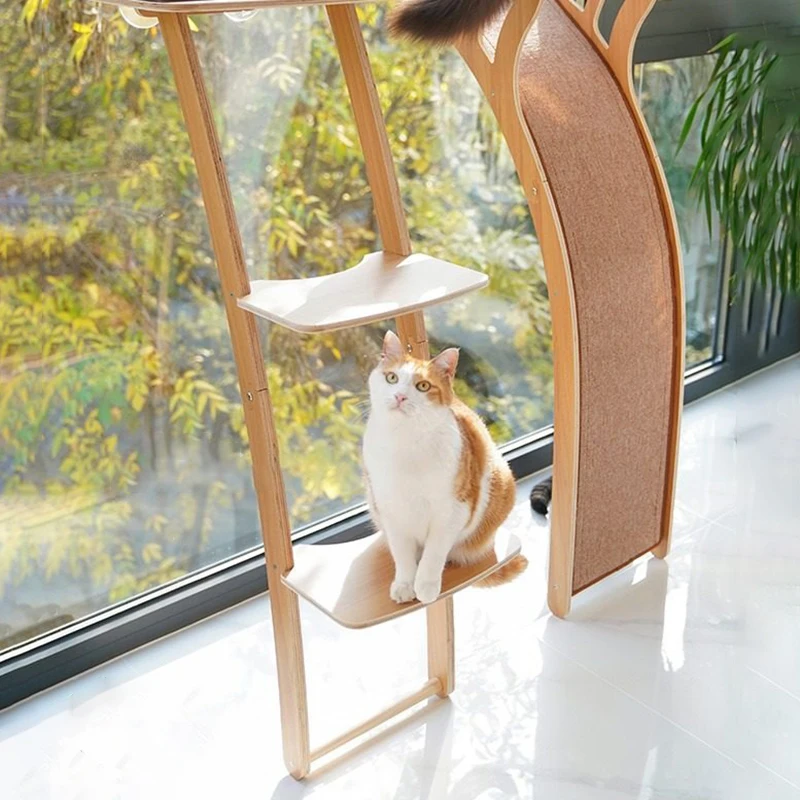 Árbol rascador con ventosas y plataforma de salto para gatos - imagen 3