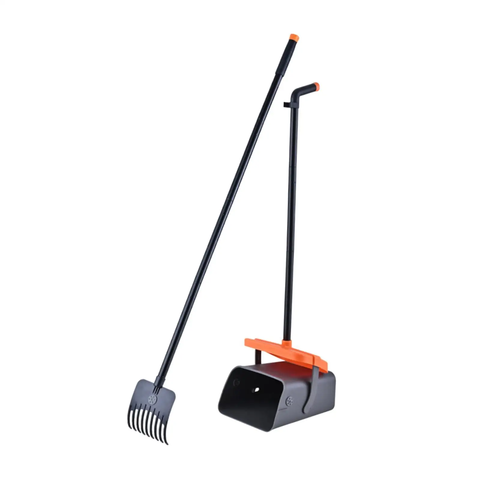 2x Dog Poo Scooper Tray and Rake Set for Kitten Large Medium Small Dogs Yard