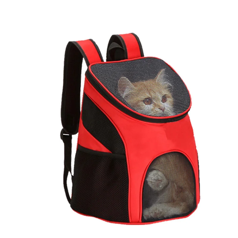 Mochila portátil plegable de doble hombro para transporte de mascotas de gran tamaño, productos para mascotas, mochila transpirable para viajes al aire libre, venta directa de fábrica - imagen 4