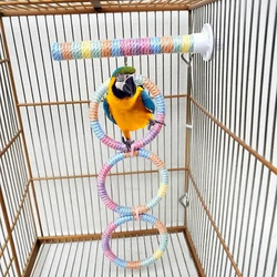 Juguete para aves: cuerda de escalada en sisal para loros en jaula