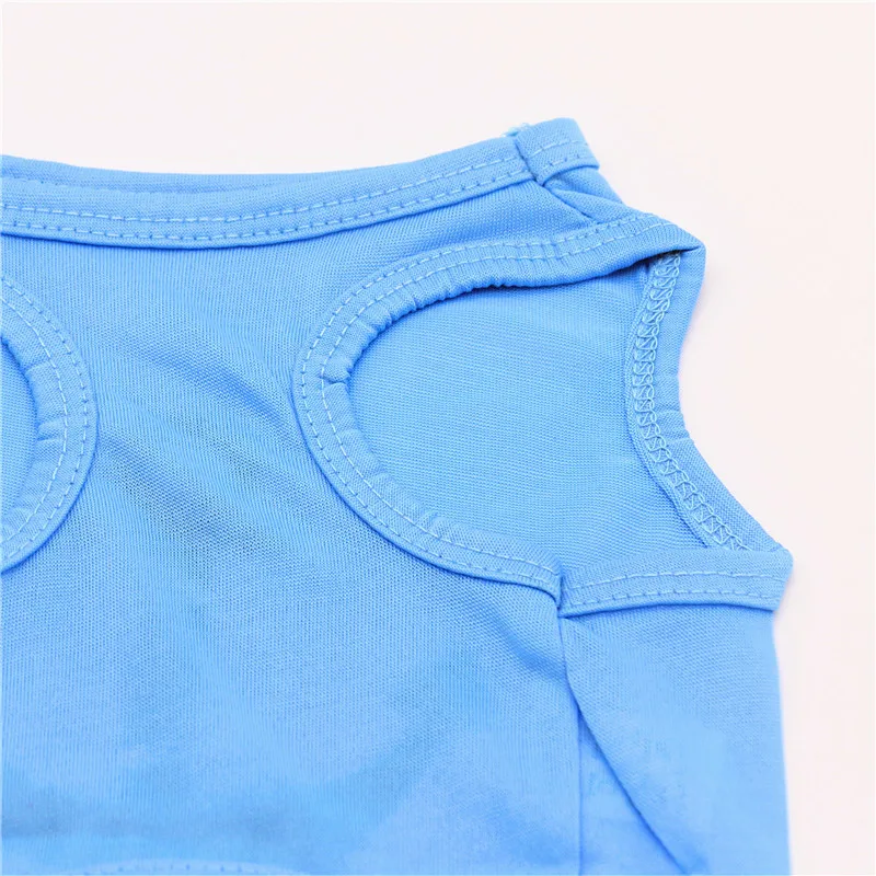 Ropa de verano para mascotas, chaleco con estampado sólido para cachorros y gatos, pijamas transpirables y frescos para gatitos, ropa persa Sphynx, ropa para gatos - imagen 5