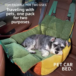 Cojín de coche para mascotas 2 en 1 para gatos y perros - nido seguro