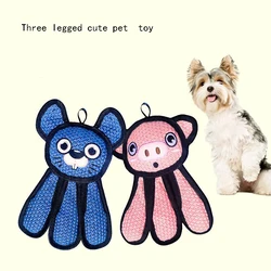 Juguete de peluche para perros con sonido y tres patas