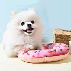 Juguete chirriante para perro – Donut interactivo resistente
