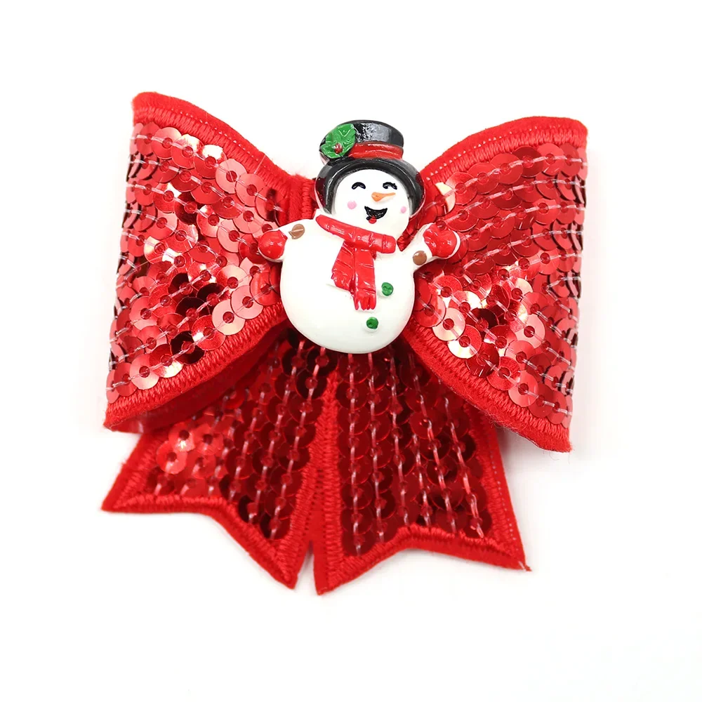 50 Uds. Accesorios navideños para perros, pajarita brillante para perros, accesorios de Collar deslizante, pajaritas navideñas para perros, suministros para mascotas - imagen 4