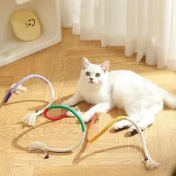 Juguetes para gatos: varitas con plumas resistentes para gatitos