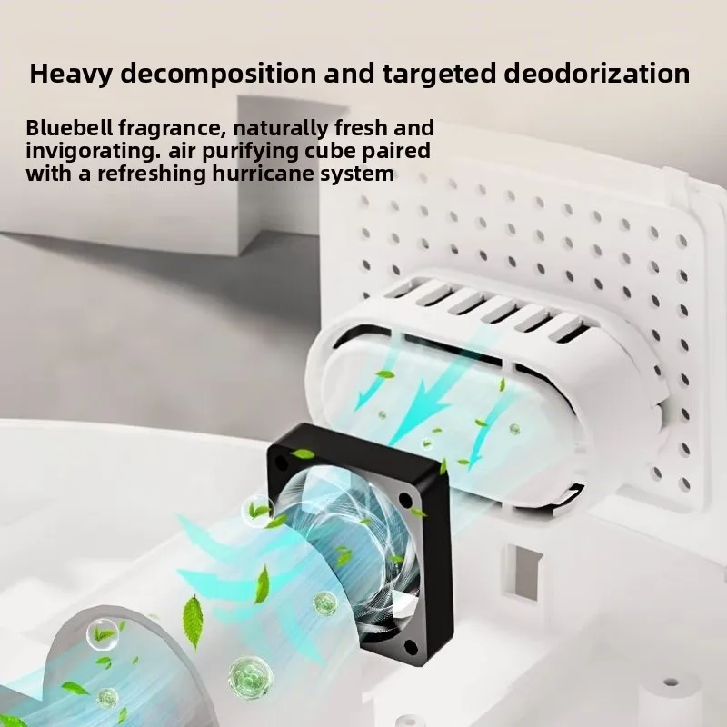 Caja de arena automática para gatos, caja de arena para gatos a prueba de salpicaduras de gran tamaño, caja de arena para limpieza antiolor, suministros de productos de baño para mascotas - imagen 3