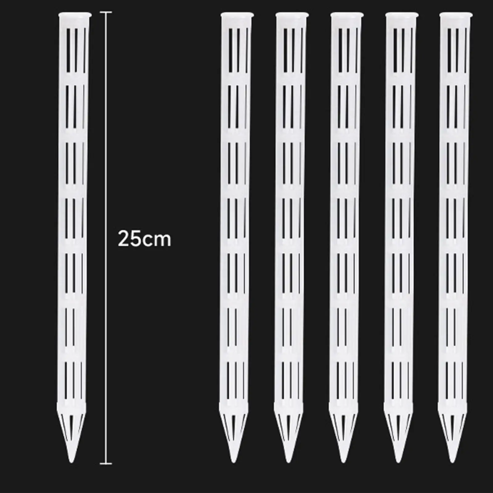 10 Pieces Reusable Professional Pots Soil Aeration Stakes Air Tubes 1.5x25cm Transparent
