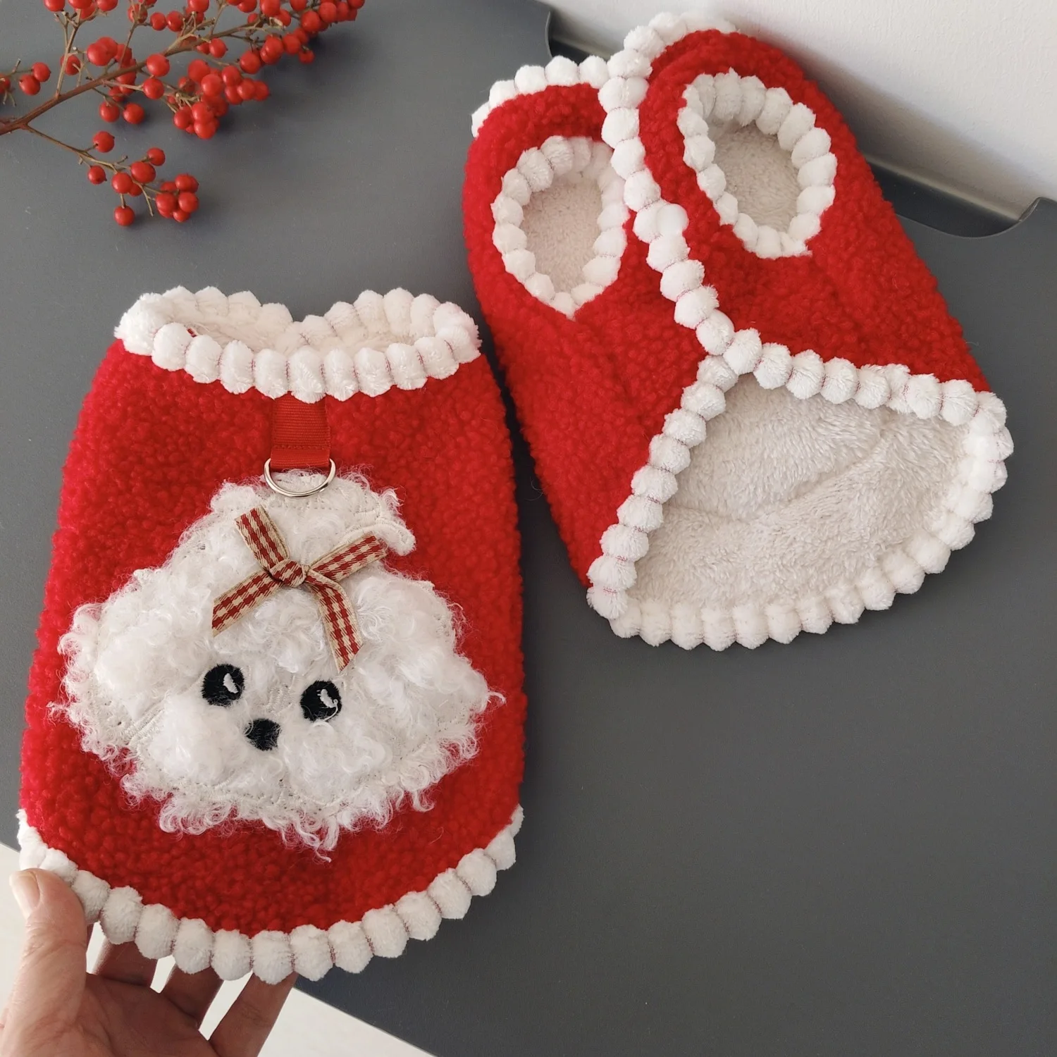 Chaleco de invierno afelpado para perros pequeños, cachorros y gatos - imagen 3