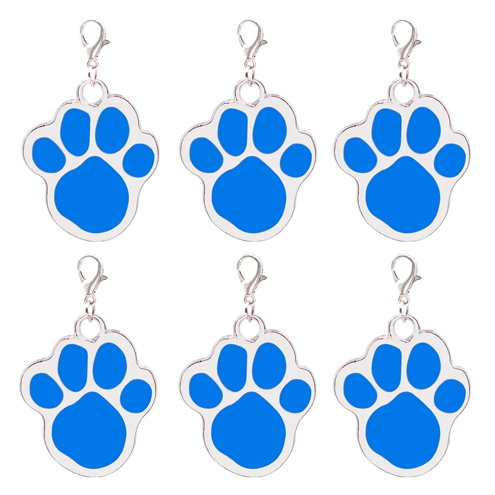 Venta al por mayor, 100 Uds., etiquetas de identificación grabadas personalizadas para perros y gatos, colgante para mascotas, accesorios para Collar de cachorros y gatitos - imagen 4