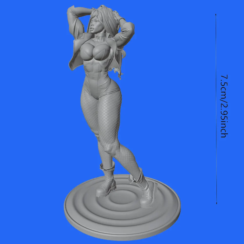 Kit modelo mujer artesanal 3D sin pintar para juegos rol y regalo - imagen 2