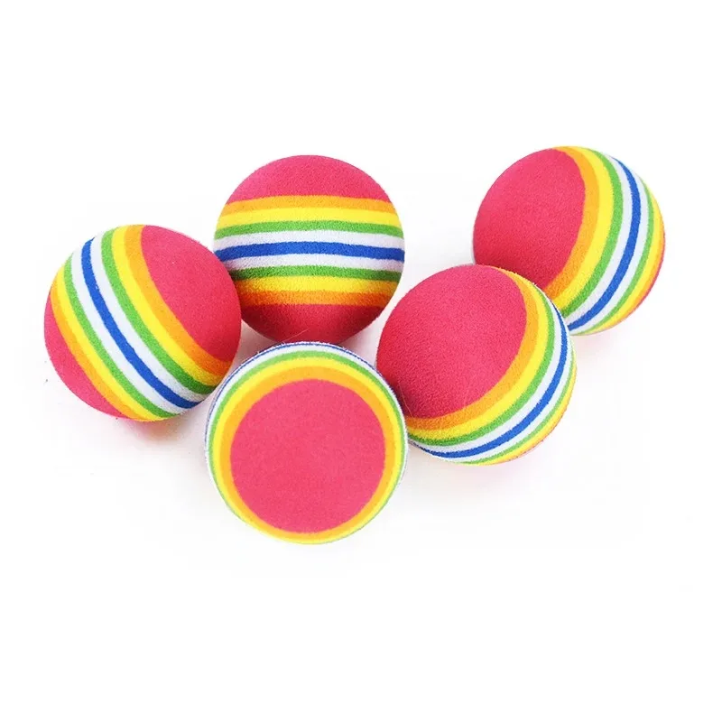 Pelota arcoíris para gatos y perros – Juguete interactivo masticable - imagen 5