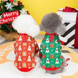 Sudadera de lana suave para gatos y perros - ropa de navidad estampada