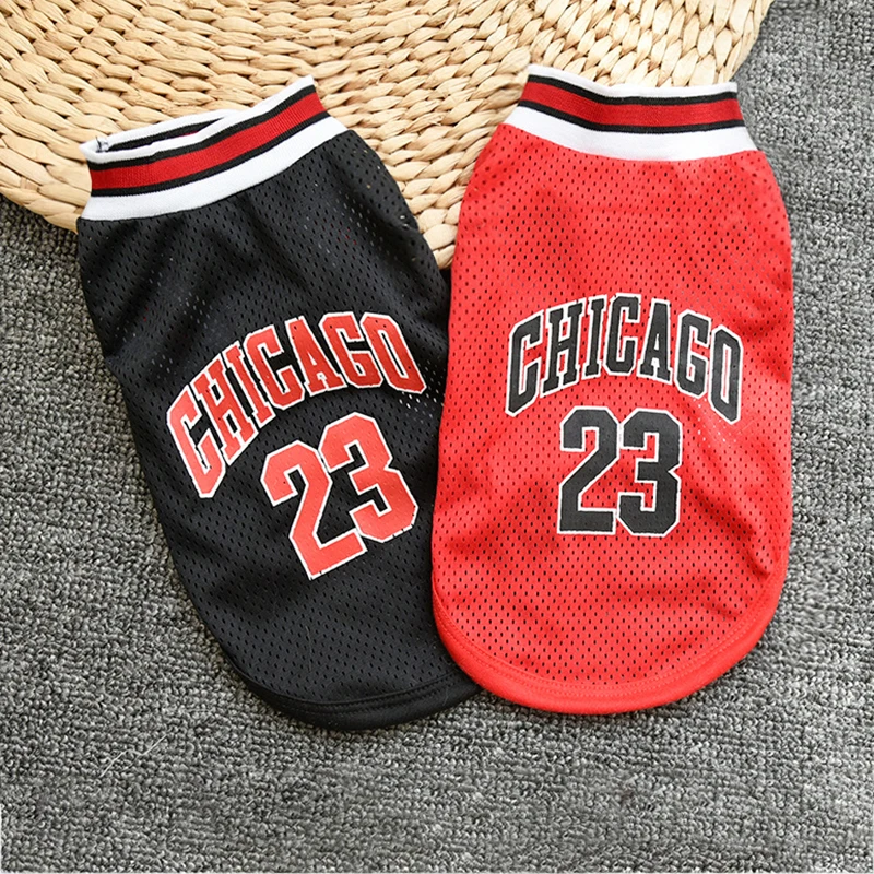 XS-5XL de malla transpirable para perros, camiseta de baloncesto, ropa para perros pequeños, medianos y grandes, chaleco fresco para cachorros, camiseta para Chihuahua Yorkies - imagen 2
