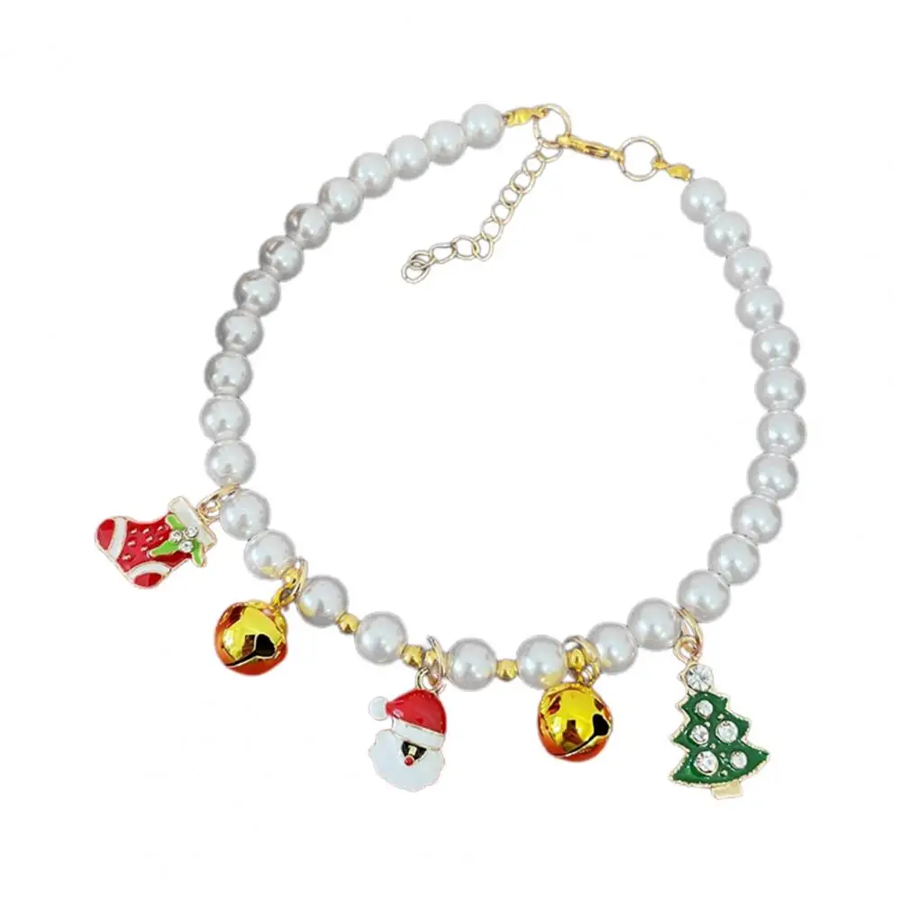 Collar de perlas de imitación para mascota, joyería sin alergia, cadena de perro, gato, regalo - imagen 3