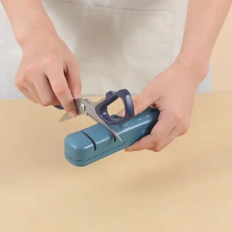 Afilador de cuchillos profesional, Base antideslizante de Chef con afilador de cuchillos, molienda gruesa y fina para Cocina - imagen 3