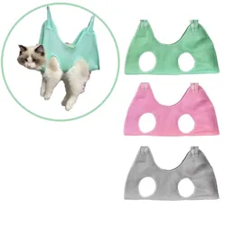 Bolsa antiarañazos para bañar y arreglar gatos sin estrés