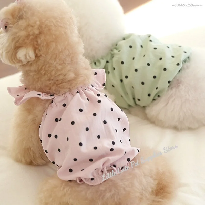 Vestido de tirantes para perros de verano, falda de lujo para cachorros, Chihuahua Bichon, ropa para cachorros pequeños, ropa para gatos, ropa para perros y niñas - imagen 4