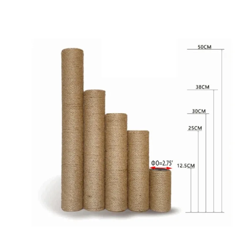 Poste rascador para gatos, árbol para gatos, marco de escalada de Sisal, accesorios de poste de repuesto DIY, muebles para mascotas, poste rascador para gatitos - imagen 2